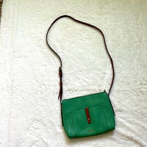 NWOT Fossil Leather Crossbody